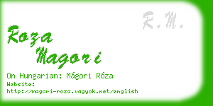 roza magori business card