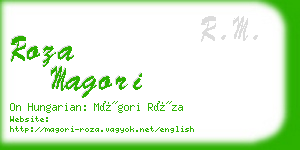 roza magori business card